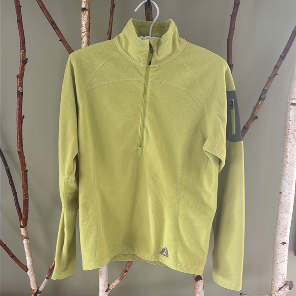 First Ascent by Eddie Bauer lime Green Quarter-Zip Pullover